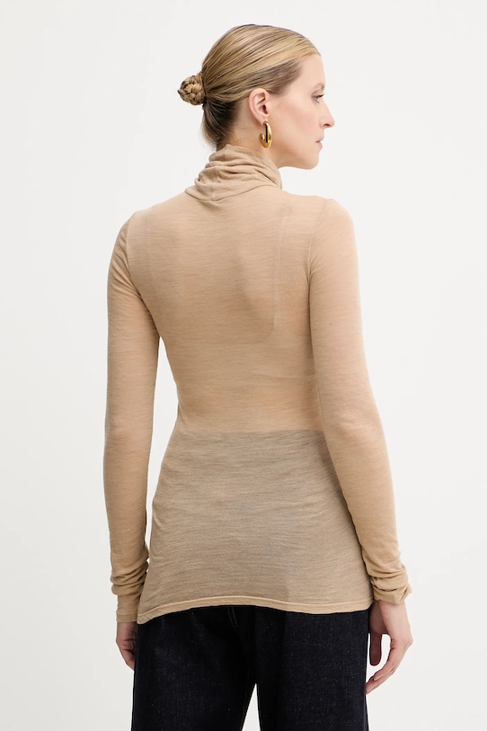 Îmbrăcăminte Liviana Conti longsleeve din lână F5WH17 verde