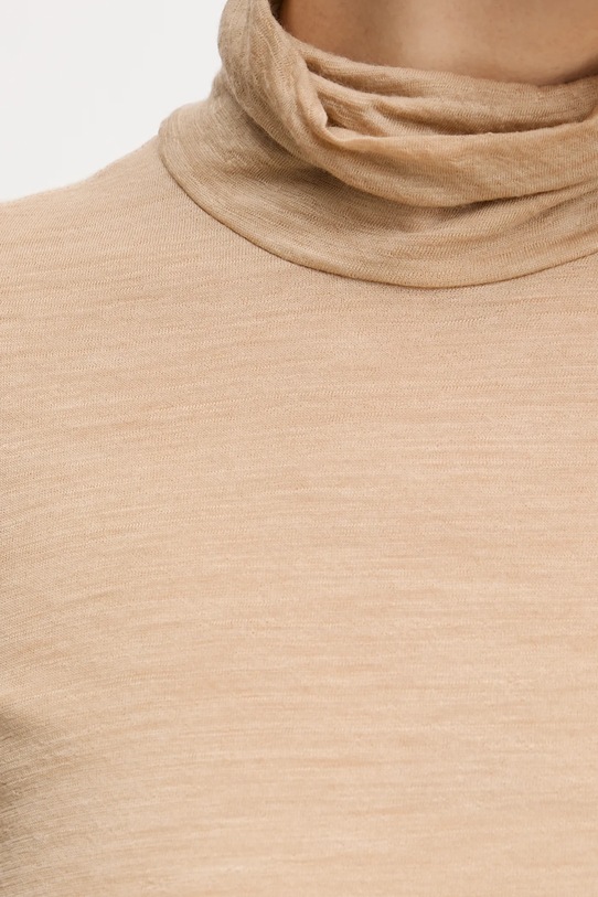 Liviana Conti longsleeve wełniany F5WH17 zielony