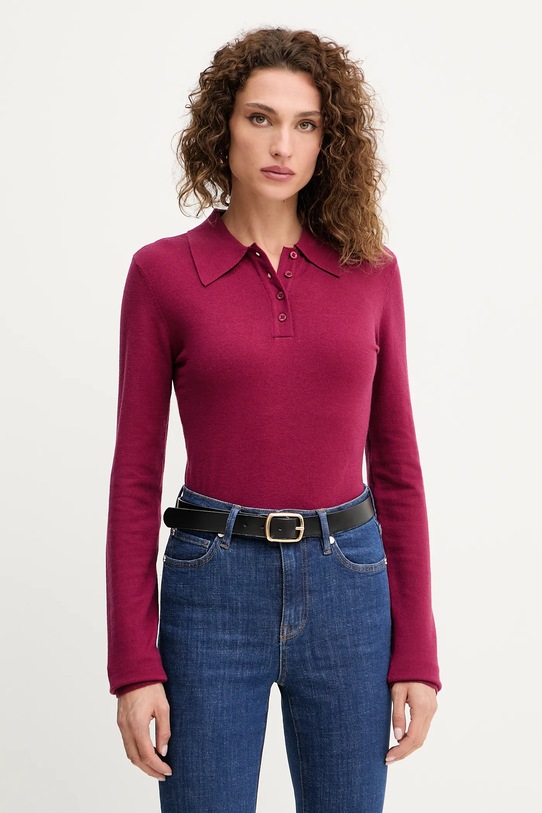 Silvian Heach sweter BUCERS pozostałe bordowy GPA25555PO