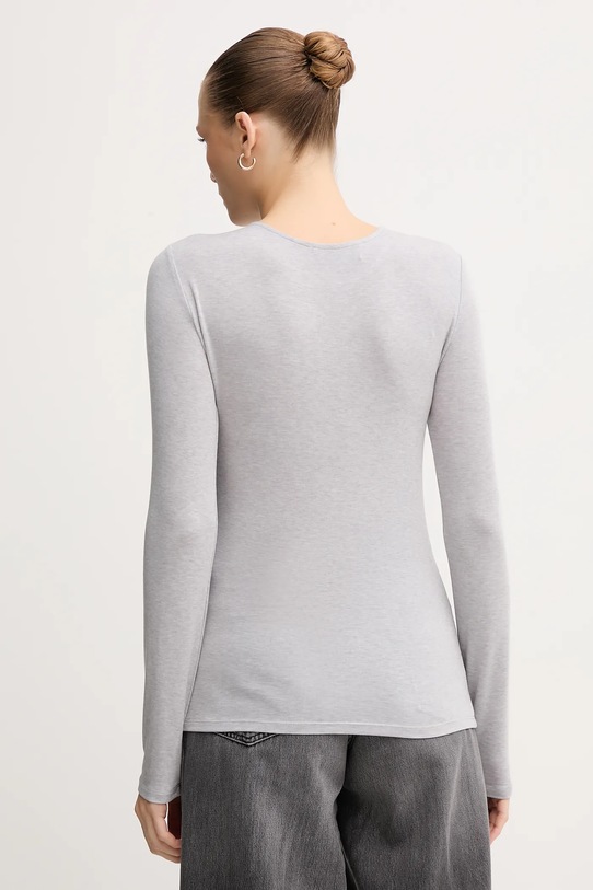 Odzież Mos Mosh longsleeve z domieszką wełny PETRI 172880 szary