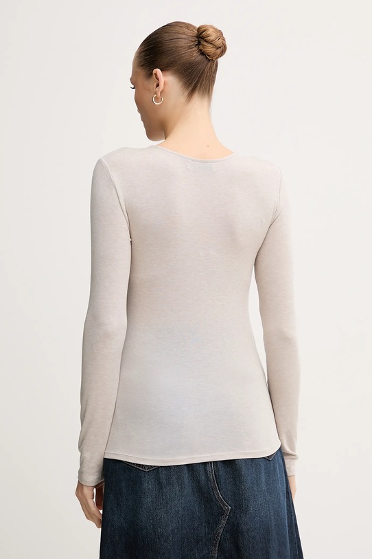 Odzież Mos Mosh longsleeve z domieszką wełny PETRI 172880 beżowy