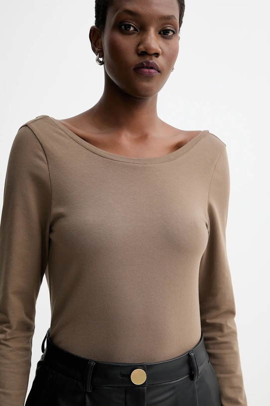 MUUV. longsleeve brązowy longsleeve.typu.open.ba