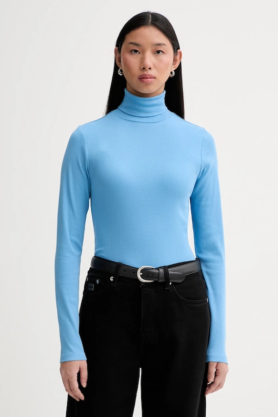 Marc O'Polo longsleeve z elastanem niebieski 5000007490