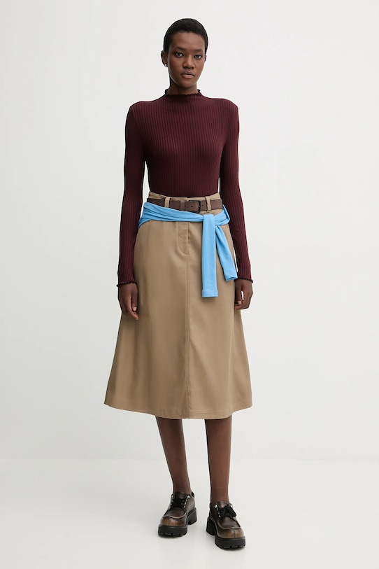 Marc O'Polo camicia a maniche lunghe 5000007536 granata ZW25