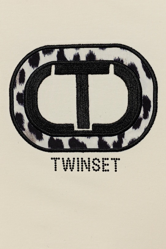 Девочка Детский лонгслив Twinset 252GJ232A бежевый