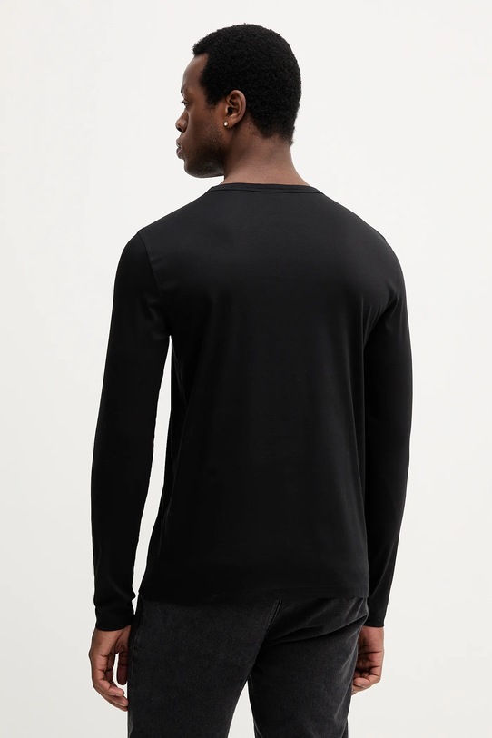 Odzież Mos Mosh longsleeve bawełniany PERRY 500430 czarny