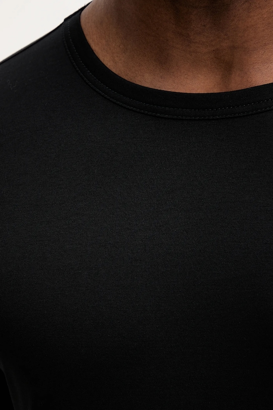 Mos Mosh longsleeve bawełniany PERRY 500430 czarny