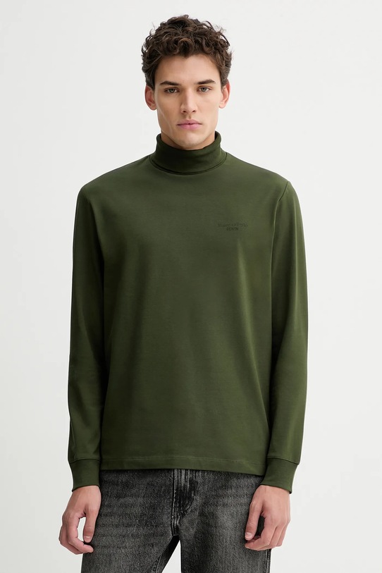 Marc O'Polo longsleeve z elastanem zielony 5000007921