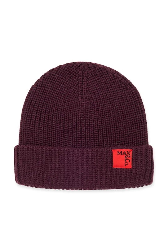 Otroška kapa z dodatkom volne MAX&Co. MAXF10F HAT MX0242 bordo ZW25