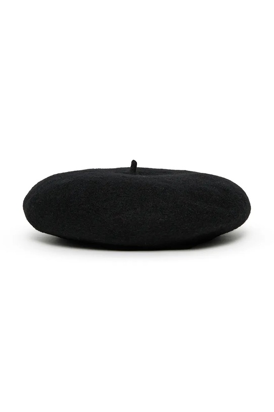 MAX&Co. beret wełniany dziecięcy MAXF9F HAT MX0245 czarny ZW25