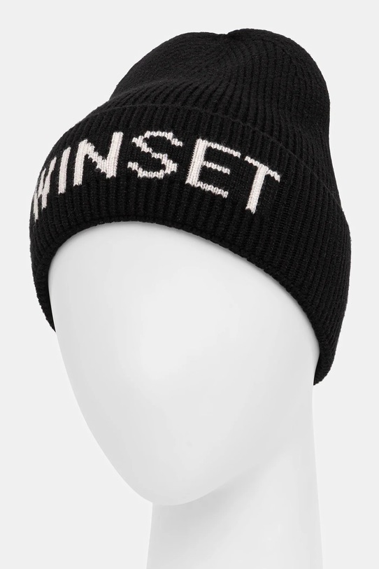 Twinset czapka 252GJ5015 czarny ZW25