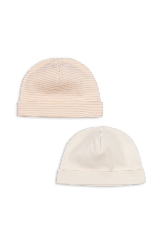 Detská bavlnená čiapočka Fanga Fontana FIO STRIPE 2 PACK BEANIE OCS 2-pak FA100039 béžová ZW25