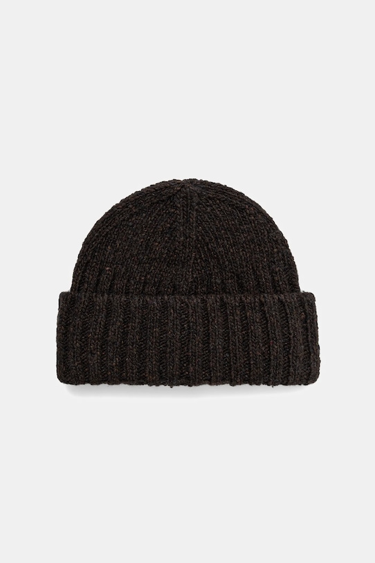 Marc O'Polo czapka z dodatkiem wełny średniej grubości brązowy 530510901052