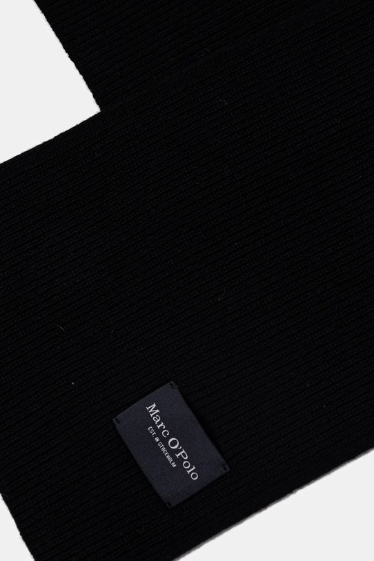 Marc O'Polo czapka i szalik z dodatkiem wełny czarny 530612809026
