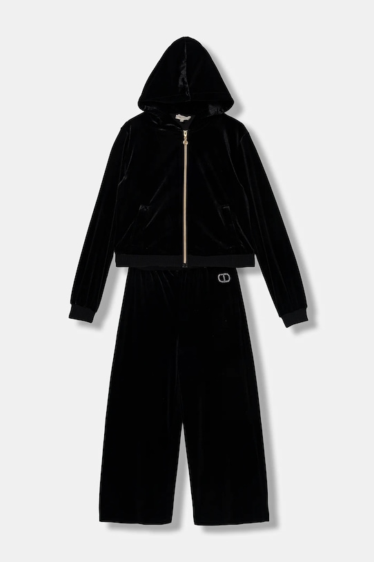 Detská tepláková súprava Twinset 2-pak pletenina čierna 252GJ2030