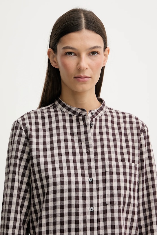 Bavlnená košeľa Marc O'Polo burgundské 511111042519