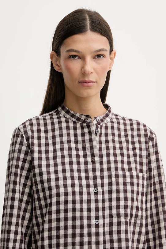 Bombažna srajca Marc O'Polo rjava 511111042519