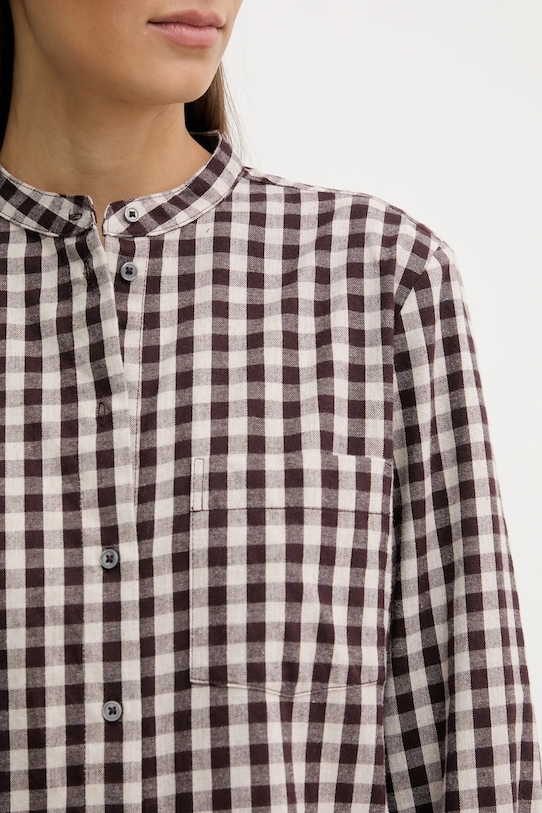 Bombažna srajca Marc O'Polo 511111042519 rjava