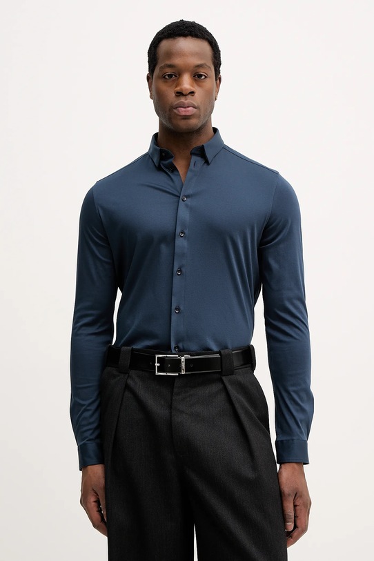 Mos Mosh koszula bawełniana MARCO granatowy 500940