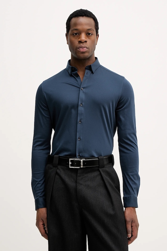 Mos Mosh koszula bawełniana MARCO granatowy 500940