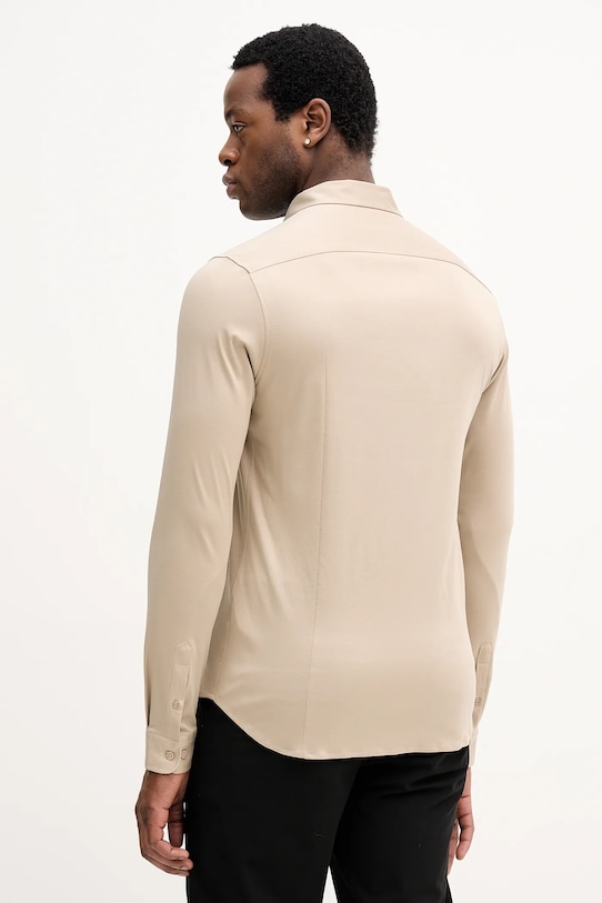 Odzież Mos Mosh koszula bawełniana MARCO 500940 beżowy