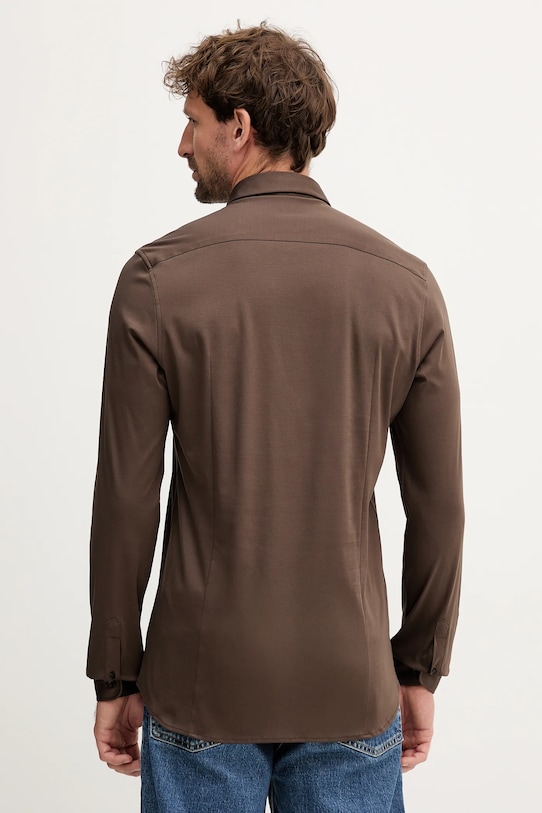 Odzież Mos Mosh koszula bawełniana MARCO 500940 brązowy