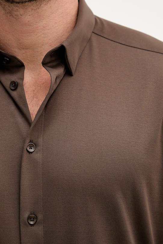 Mos Mosh koszula bawełniana MARCO 500940 brązowy