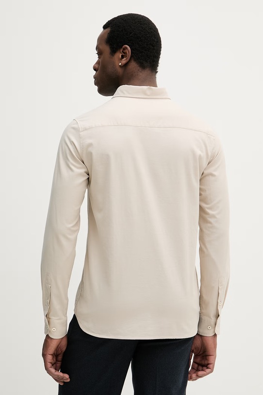 Odzież Mos Mosh koszula MARCO 508090 beżowy