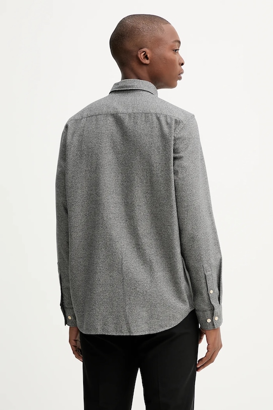 Odzież Marc O'Polo koszula bawełniana 531732342118 szary