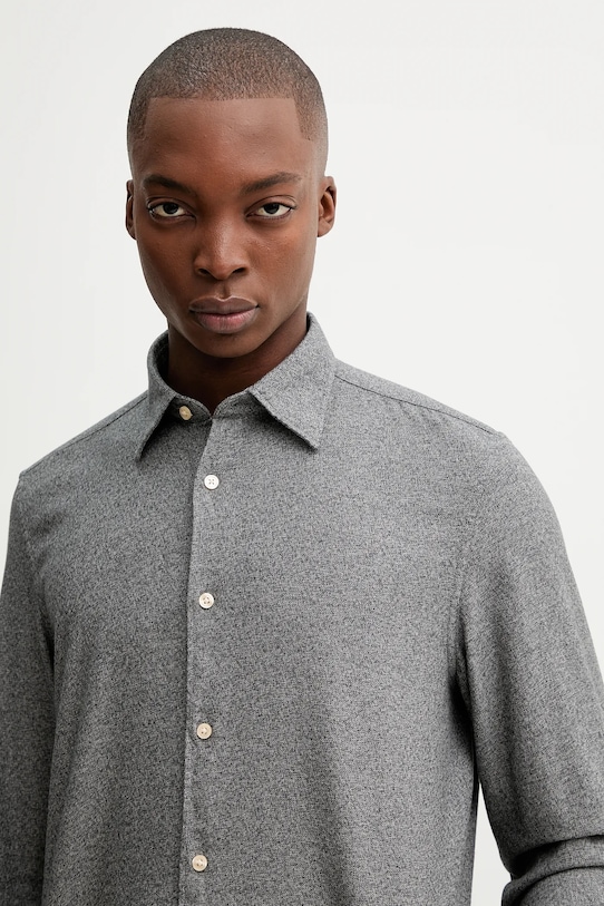 Marc O'Polo koszula bawełniana szary 531732342118