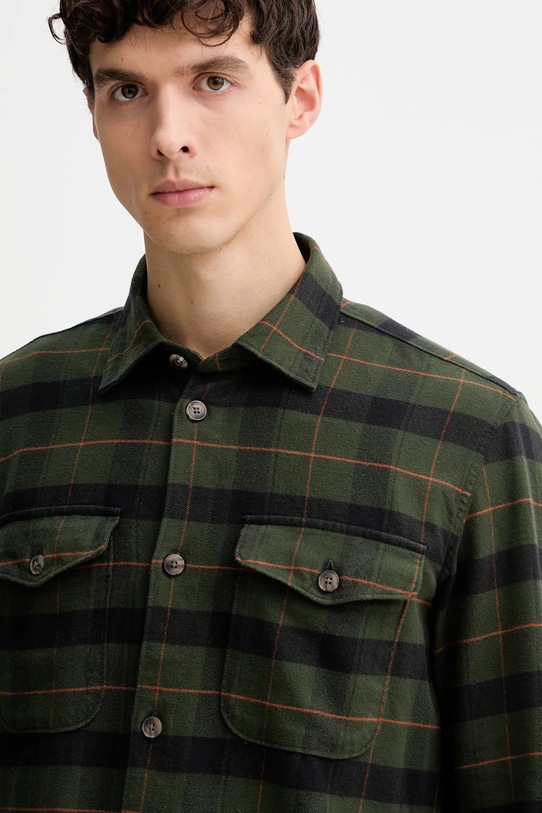 Marc O'Polo koszula bawełniana zielony 5000007600