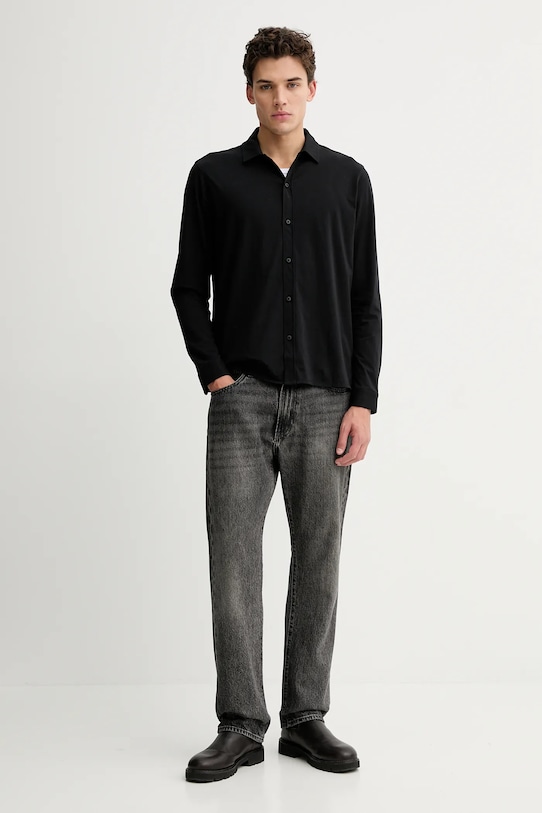 Marc O'Polo koszula bawełniana 5000007708 czarny ZW25