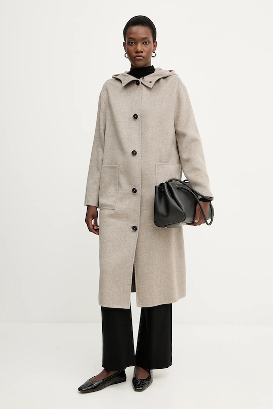 Vuneni kaput Liviana Conti F5WW72 smeđa ZW25