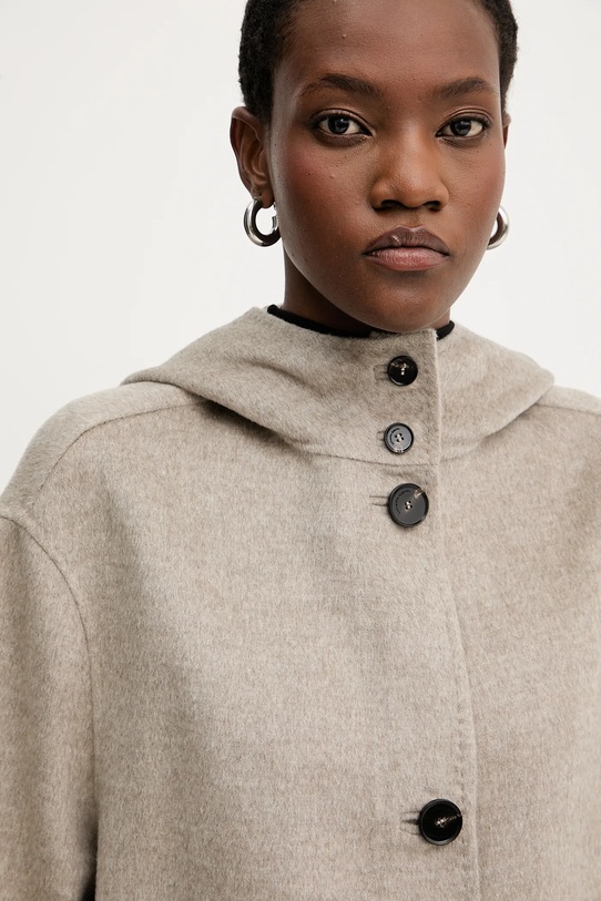 Vuneni kaput Liviana Conti smeđa F5WW72