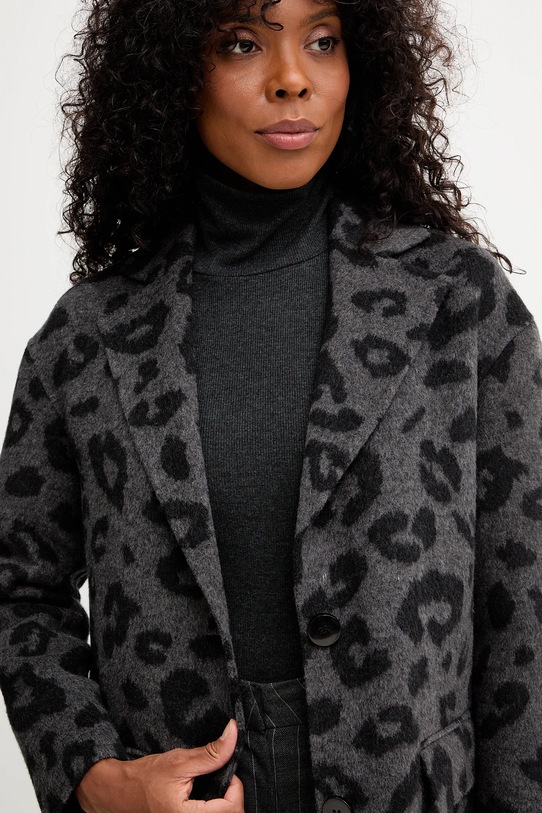 Odzież Silvian Heach płaszcz z wełną JUAN GPA25015CP szary