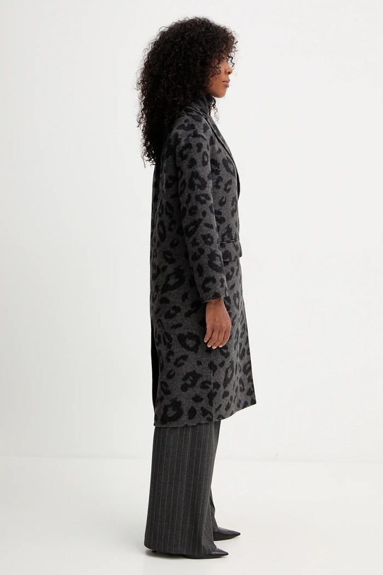 Silvian Heach płaszcz z wełną JUAN szary GPA25015CP