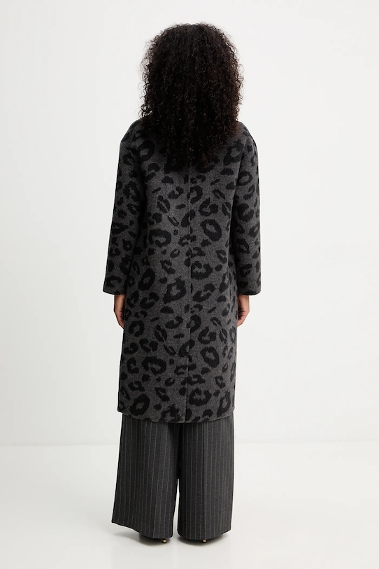 Silvian Heach płaszcz z wełną JUAN GPA25015CP szary