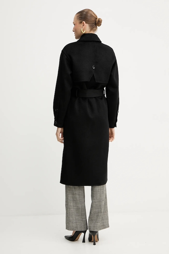 Odjeća Vuneni kaput Silvian Heach GONZALEZ GPA25162CP crna