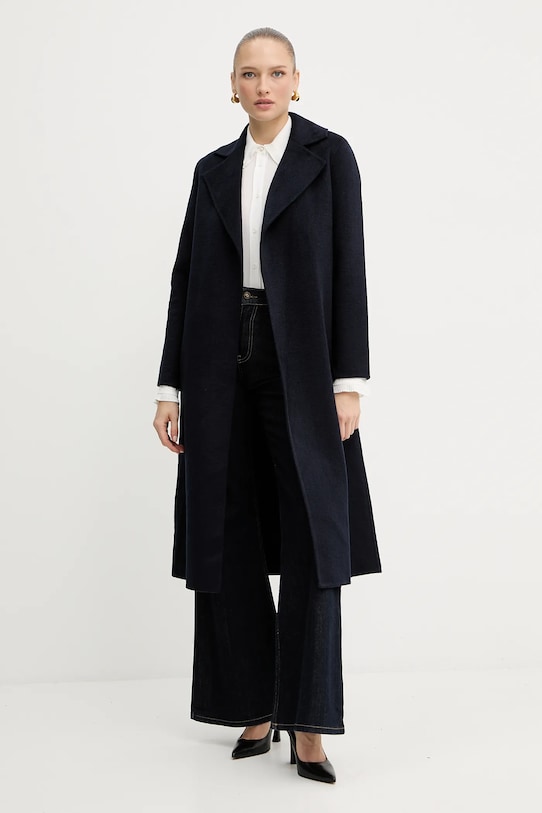 Silvian Heach cappotto in lana GOITIA GPA25329CP blu navy ZW25