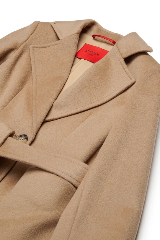 Dziewczynka MAX&Co. płaszcz dziecięcy MAXJ1F JACKET MX0001 beżowy