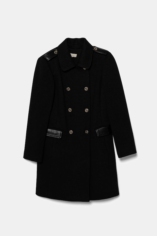 Twinset płaszcz dziecięcy 252GJ2150 czarny ZW25