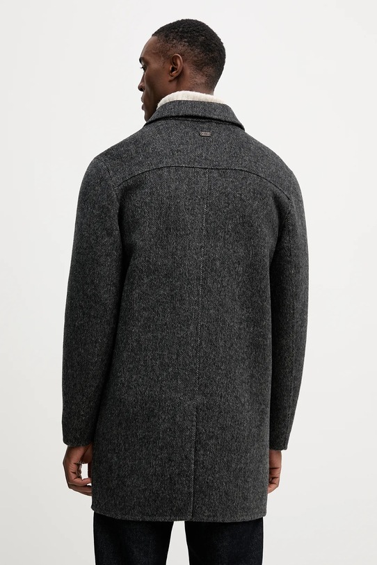 Odzież Mos Mosh płaszcz z dodatkiem wełny BARKLEY 508250 szary