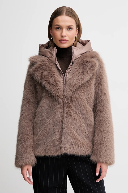 Puhast plašč Bomboogie Oversize rjava GW9148TFRL5