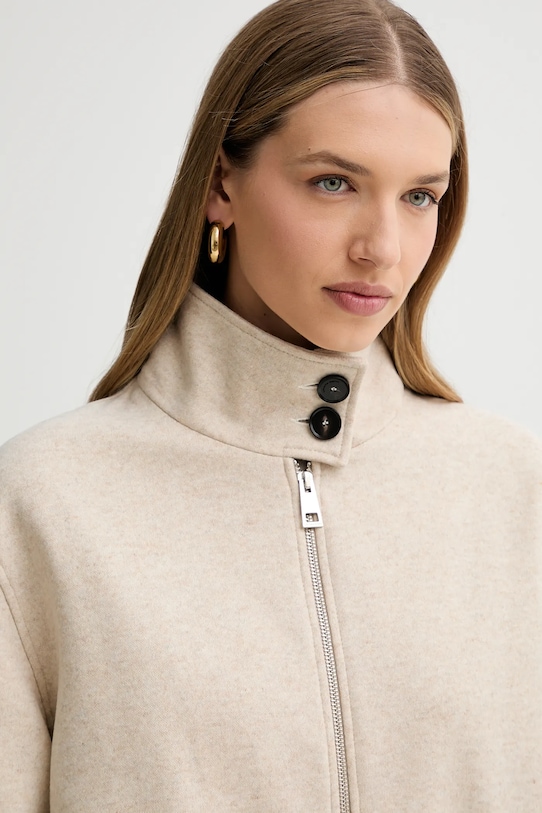 Liviana Conti giacca con cashmere beige L5WN45