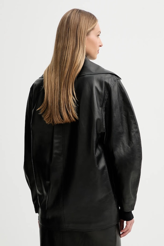 Одяг Шкіряний плащ Liviana Conti L5WX40 чорний