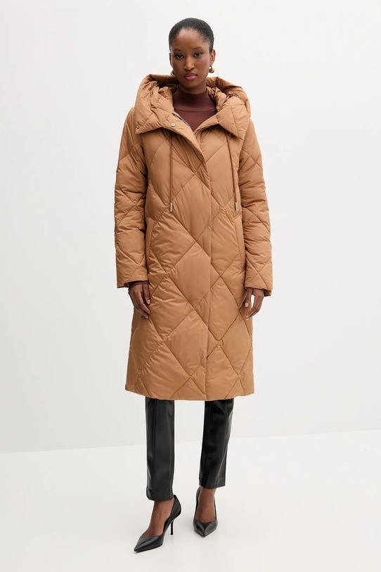 Bunda Silvian Heach BAUTISTA s podšívkou hnědá GPA25389PI