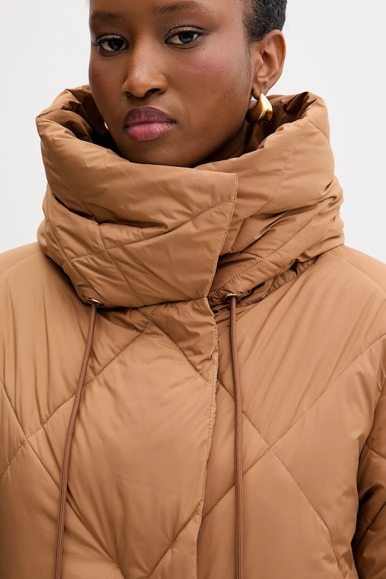 Bunda Silvian Heach BAUTISTA hnědá GPA25389PI