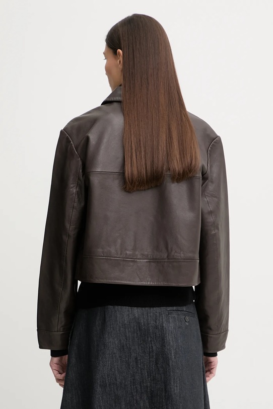 Odzież Marc O'Polo kurtka skórzana 510701073011 brązowy