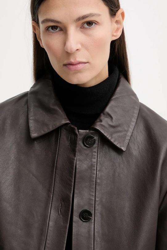 Marc O'Polo kurtka skórzana brązowy 510701073011