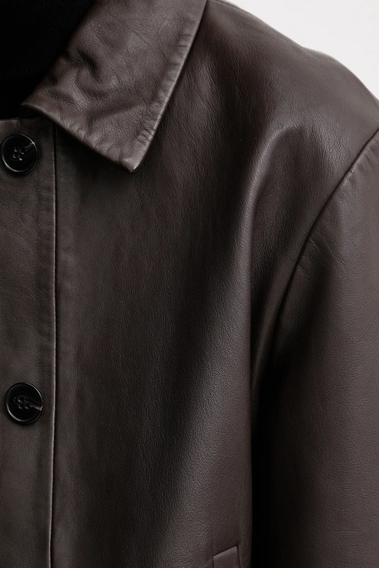 Marc O'Polo kurtka skórzana 510701073011 brązowy